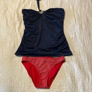 MICHAEL Michael Kors Tankini top L, bottom size 6